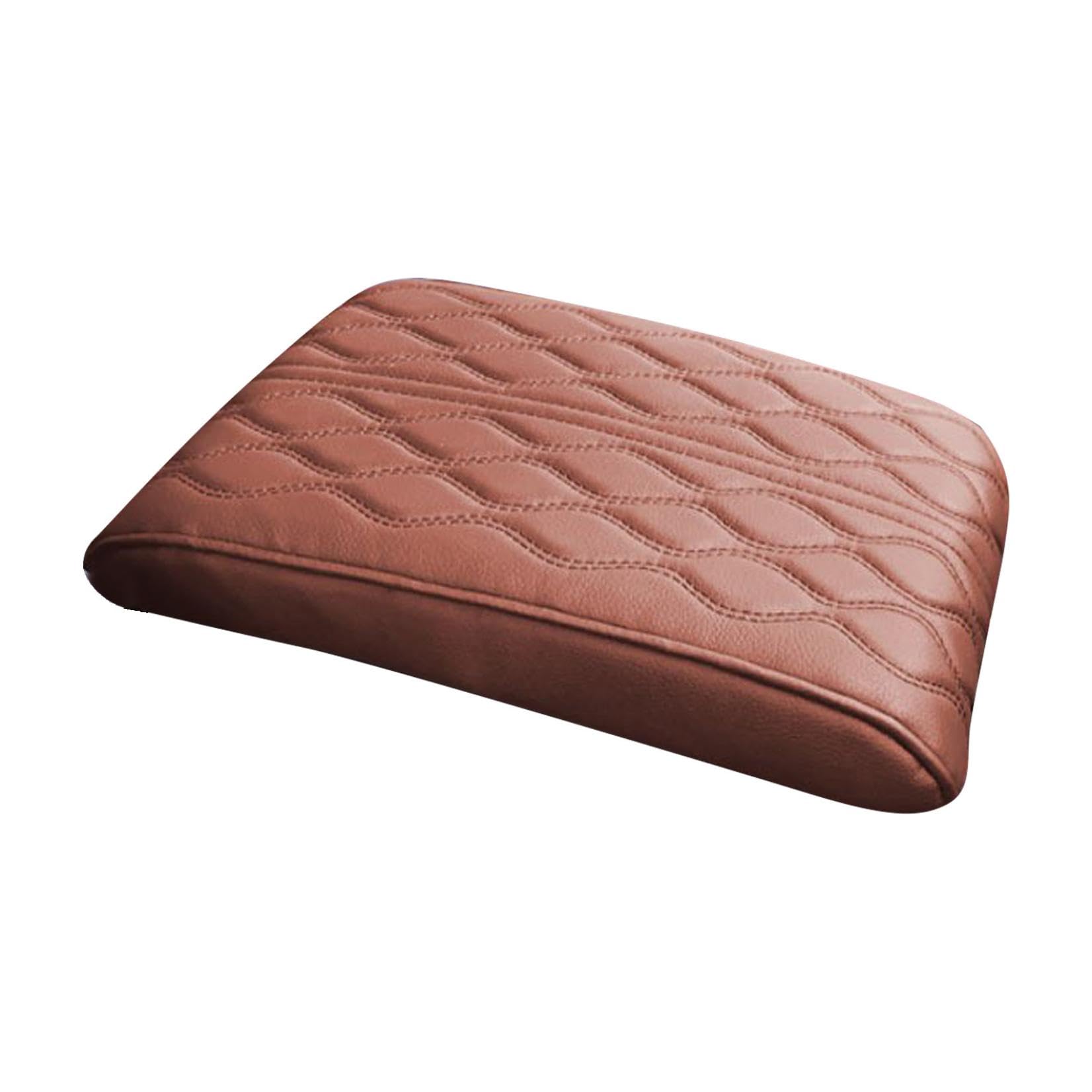 Skyrabbiter Leather Car Armrest Box Pad, Universal Center Console Lederpolster, Armlehne Universal Auto Box Pad, Aufwertung Leder Armlehnenauflage für Mittelkonsole, Universell Passend für Autos (D) von skyrabbiter