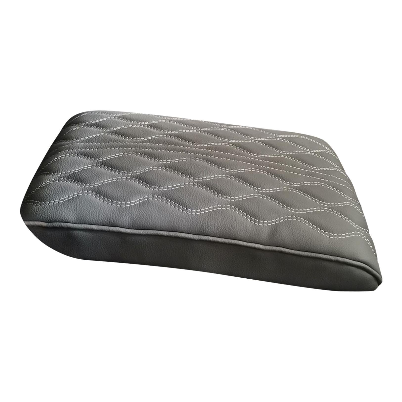 Skyrabbiter Leather Car Armrest Box Pad, Universal Center Console Lederpolster, Armlehne Universal Auto Box Pad, Aufwertung Leder Armlehnenauflage für Mittelkonsole, Universell Passend für Autos (A) von skyrabbiter