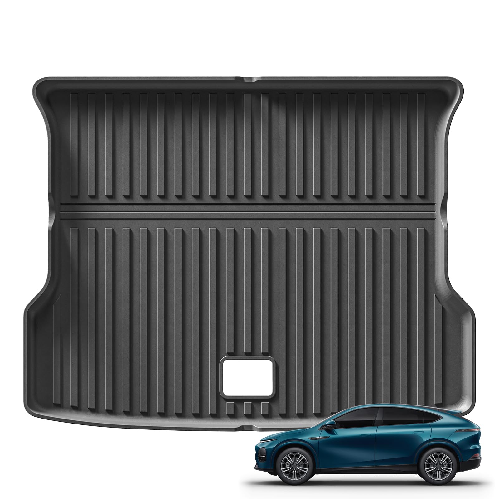 SMABEE Kofferraummatte für Xpeng G6 2023 2024 EV (Pure Electric) RHD Cargo Liner Allwetterschutzmatte schneefest Cargo Mat Wasserdicht TPE Schwarz von smabee