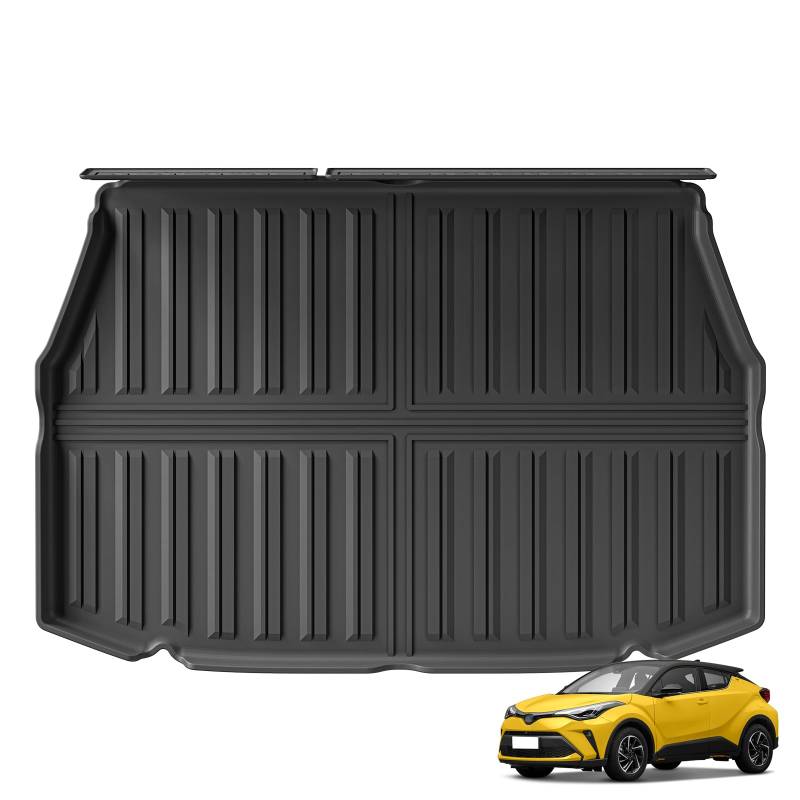 SMABEE Kofferraummatte kompatibel mit To-yota C-HR 2023-2025 Cargo Liner Allwetterschutzmatte Cargo Mat Snowproof TPE Schwarz von smabee