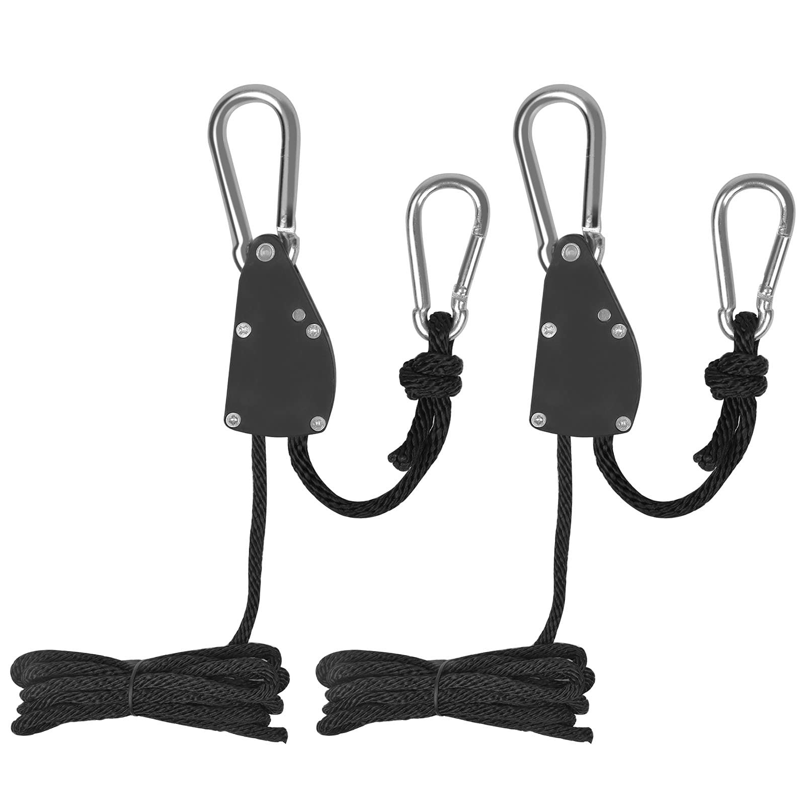 2 STK 1/4" Seil Ratsche mit Haken, Seil Ratsche Kleiderbügel Aufhänger Einstellbare Wachsen Licht Ratchet Seil Umlenkrolle Aufhänger Rope für Pflanzenlampe Zimmerpflanzen Wachsen Licht-Raumausrüstung von smatime