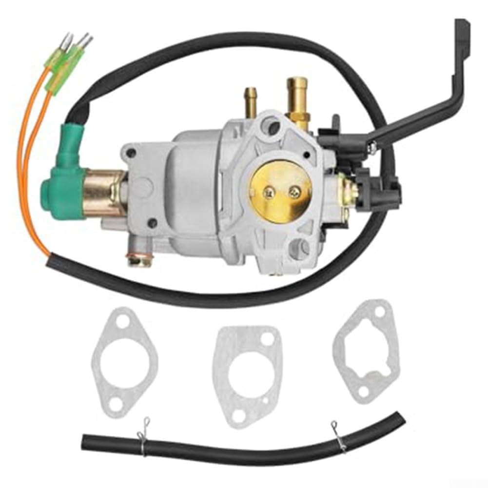 Einfach zu installierender Ersatzvergaser, manuelle Choke-Vergaser-Dichtung, Vergasergenerator-Motor-Ersatzteile mit Dichtung und Kraftstoffleitung von snowchecking