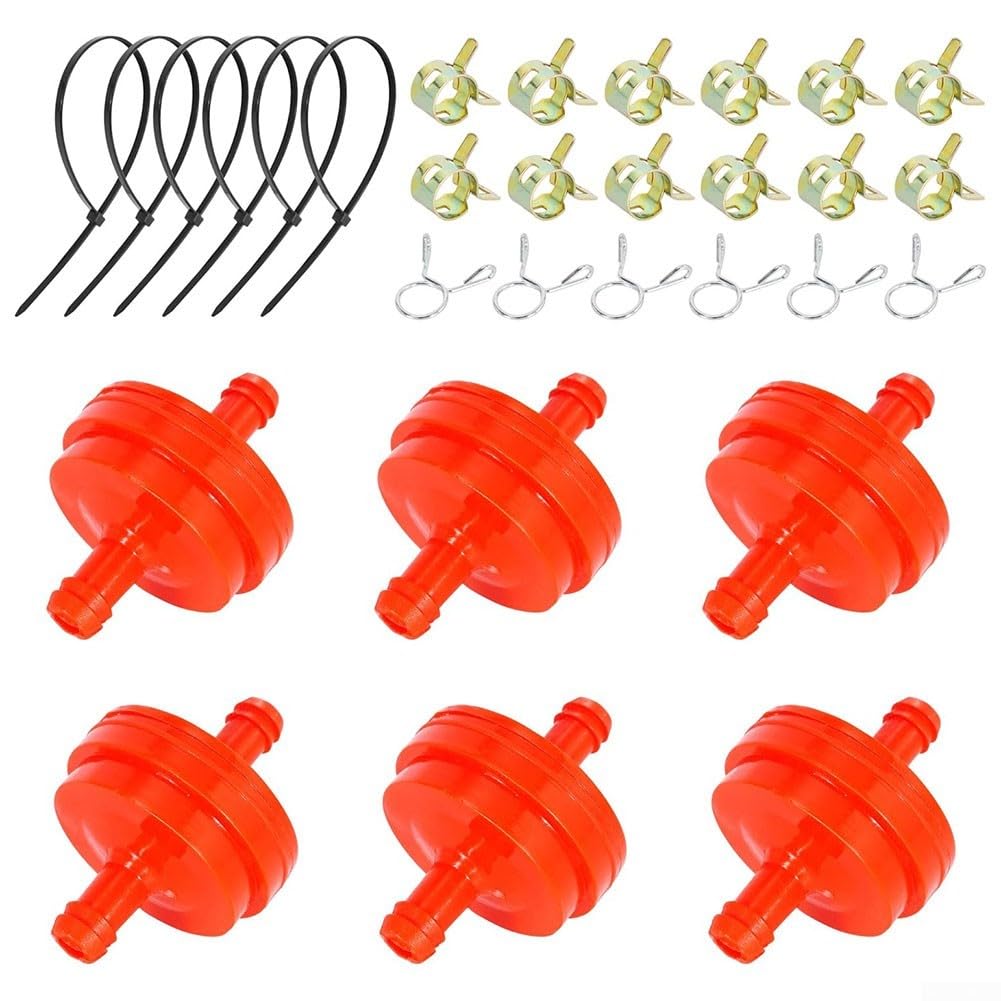 Fuel Management Solution 35,6 cm Filter-Set für Rasenmäher mit sechs Filtern und achtzehn Schlauchschellen im Paket von snowchecking