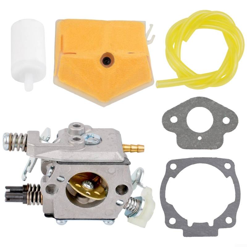 Kettensägenvergaser, Kettensägen-Ersatz-Kit für 50 51 55, kompatibel mit WT170, inklusive Luftfilter und Kraftstoffleitungszubehör von snowchecking