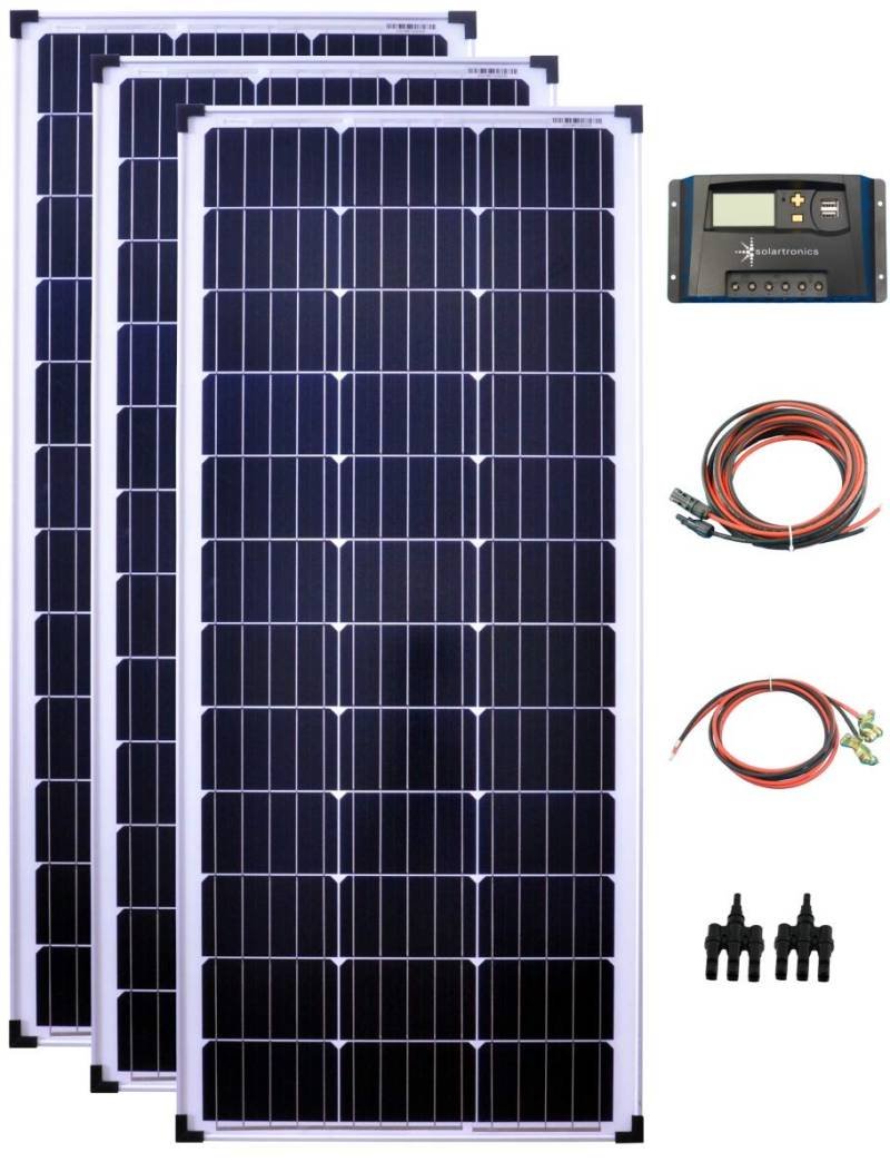 300Watt 12Volt Solar Set Solaranlage Inselanlage Garten Camping Solarmodul Photovoltaik von solartronics