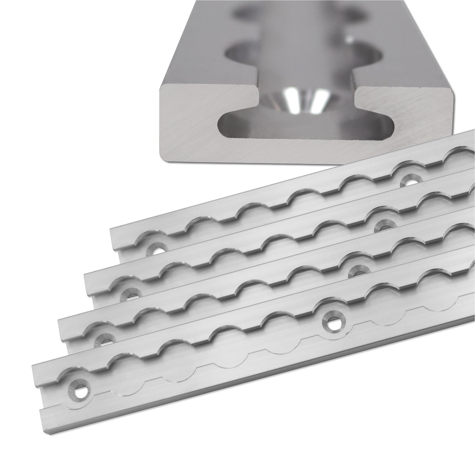 Airlineschiene robust eckig eloxiert, Alu Zurrschiene 1x 2,0 Meter (1975mm), hohe Stabilität und Langlebigkeit, für Anhänger, PKW, LKW, Camper, Wohnmobil UVM. von solidpro