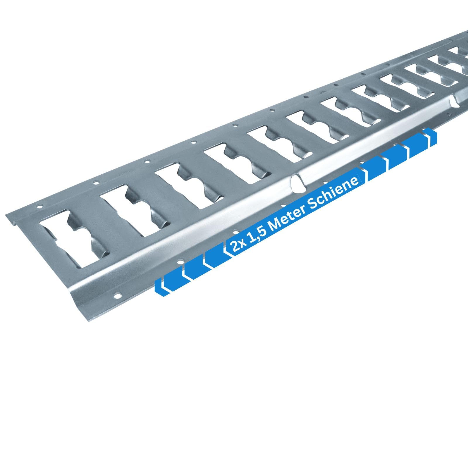 Ankerschiene Kombi – Zurrschiene 2X 1,5 Meter (1542mm) mit Schlitz LKW, Anhänger, PKW von solidpro