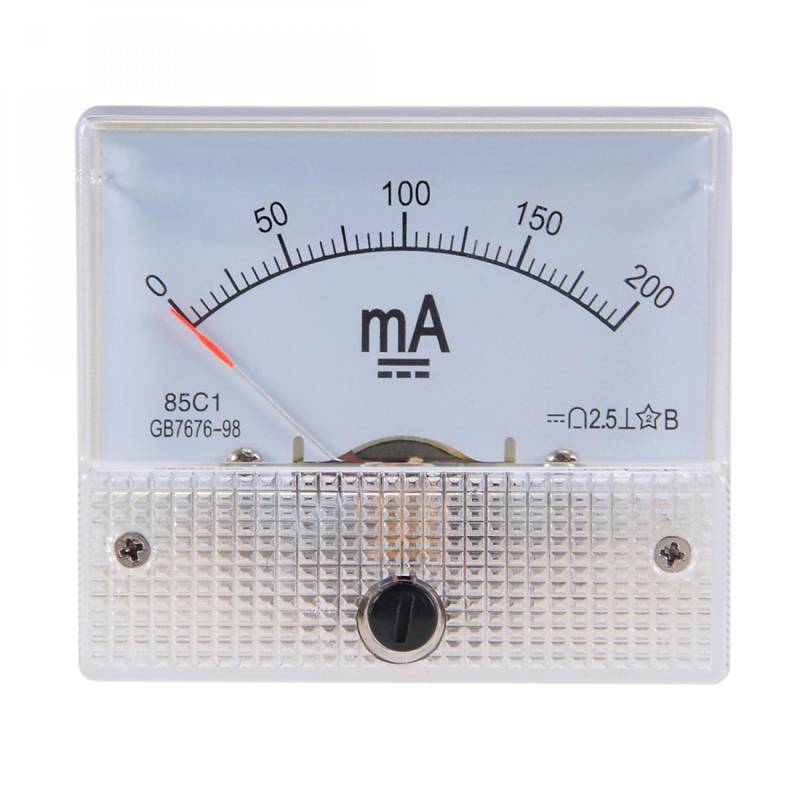 sourcing map 1 Stück 85C1 Analog Stromanzeiger Meter DC 200mA Amperemeter Ampere Prüfgerät DE de von sourcing map