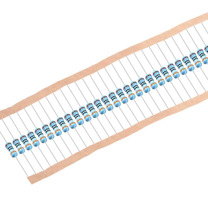 sourcing map 100 Stück 390 Ohm Widerstand, 1 / 2W 1% Toleranz Metallfilmwiderstände, 5 Bänder für elektronische DIY-Projekte und Experimente von sourcing map