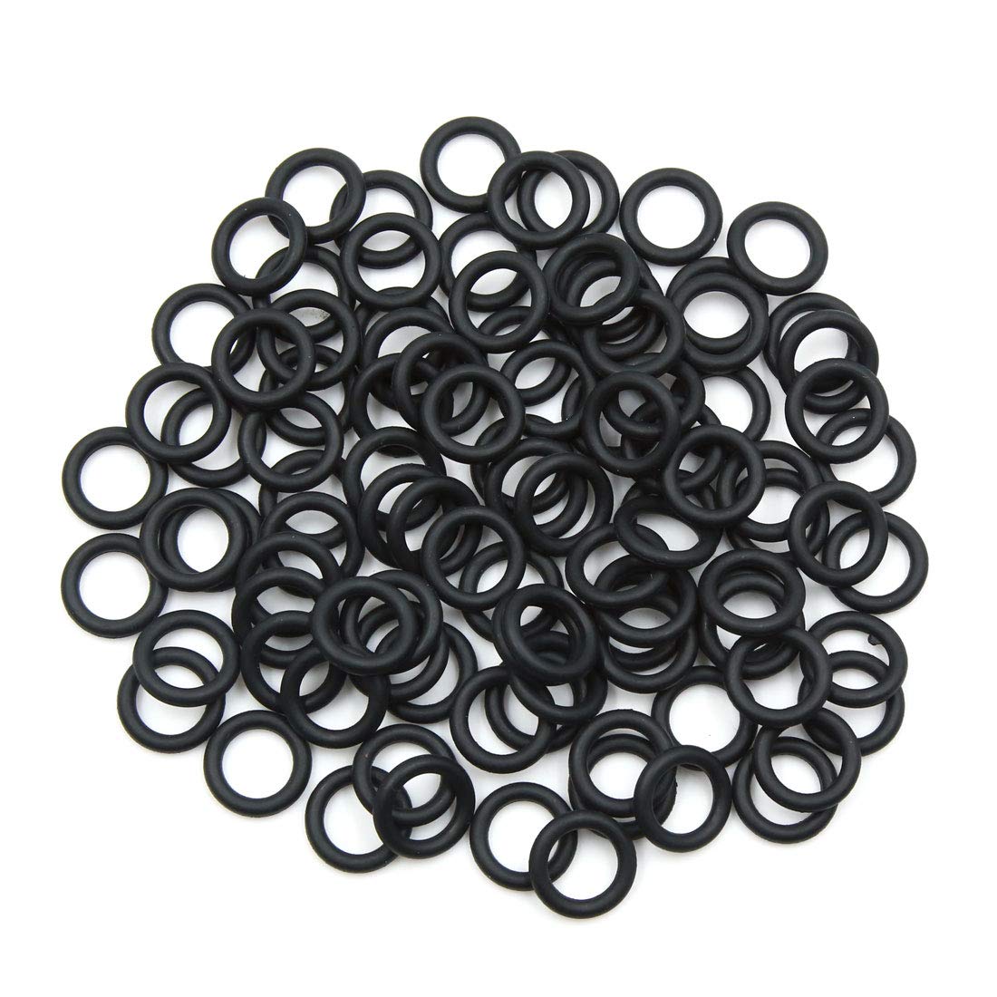 sourcing map 100 Stück NBR O-Ring Dichtung Dichtungsscheibe für Auto 10 x 2,65 mm Schwarz von sourcing map