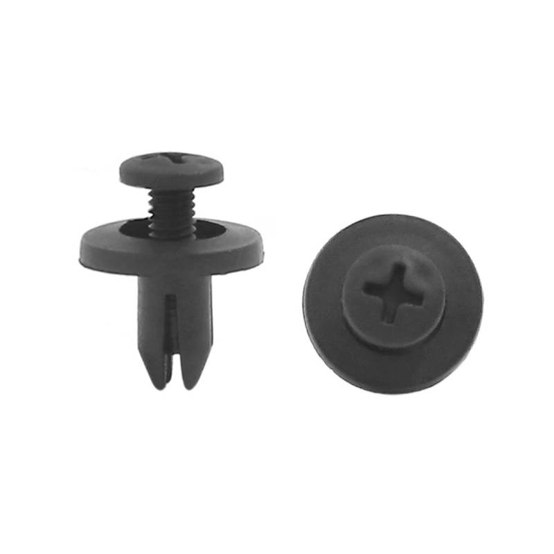 sourcing map 100Stk 6mm Loch Plastik Push Tpy Verkleidung Befestigung Clips Auto Nieten DE de von uxcell