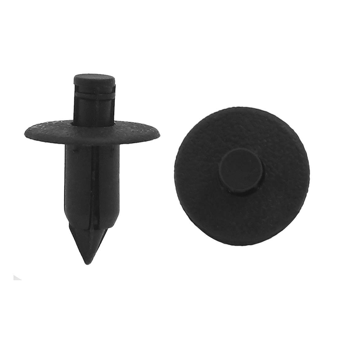 uxcell 100 Stücke Kunststoffnieten Push Pin Clips 7mm Befestigung Clips Auto Set Plastiknieten Befestiger Kotflügel für Auto Schwarz von uxcell