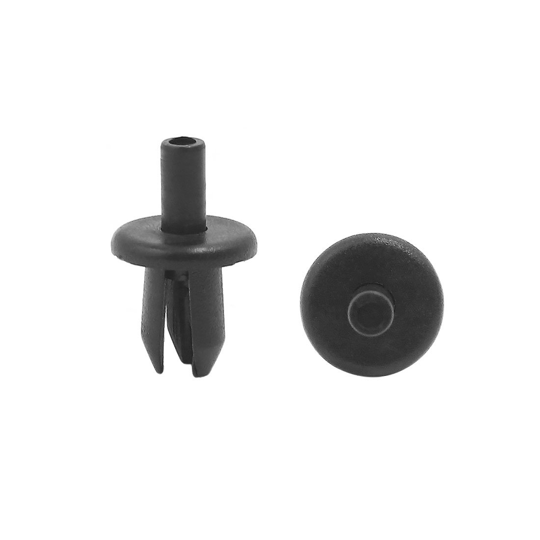 sourcing map 10Stk. Befestigung Clips 8mm Loch 16mm Kopf Kunststoffnieten Plastik Nieten für Auto Schwarz von uxcell