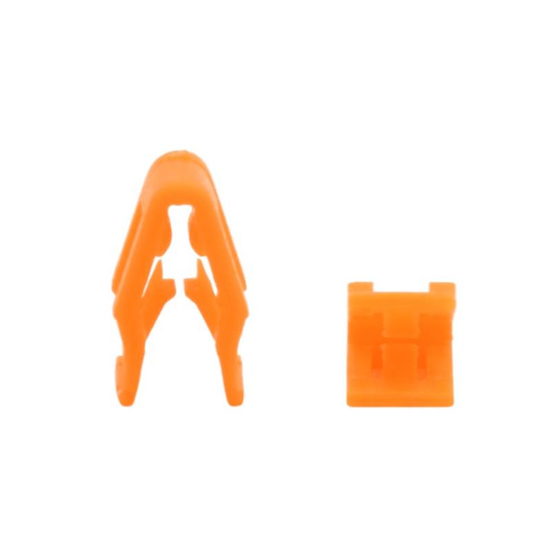 sourcing map 10pcs 7mm Loch Orange Plastik Nieten Auto Dashboard Gremium Trimm Clips Halter von sourcing map