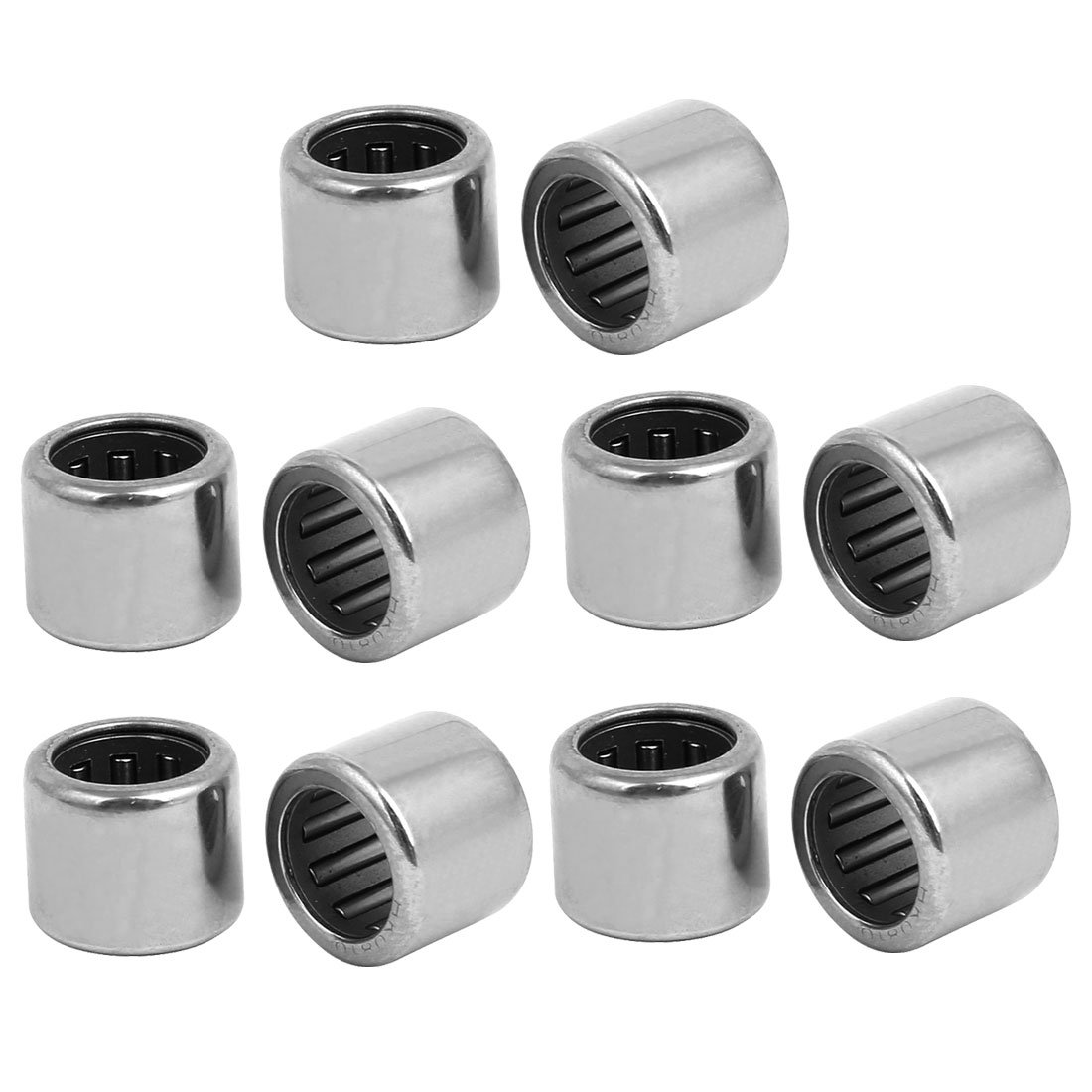 sourcing map 10stk. HK0810 Vollrolliges Metrisches Drawn Cup Nadel Roller Lager 8mmx12mmx10mm von sourcing map