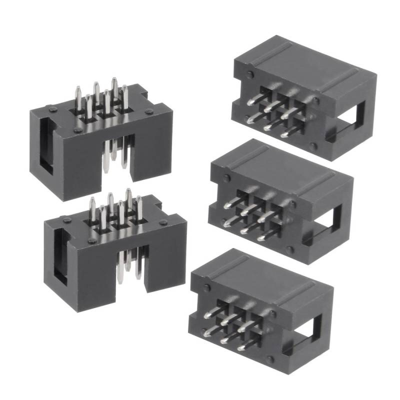 sourcing map 20 Stück 2,54mm Pitch 2x3-Pin 2 Reihe Gerade Box Stecker Leiterplattensteckdose DE de von sourcing map