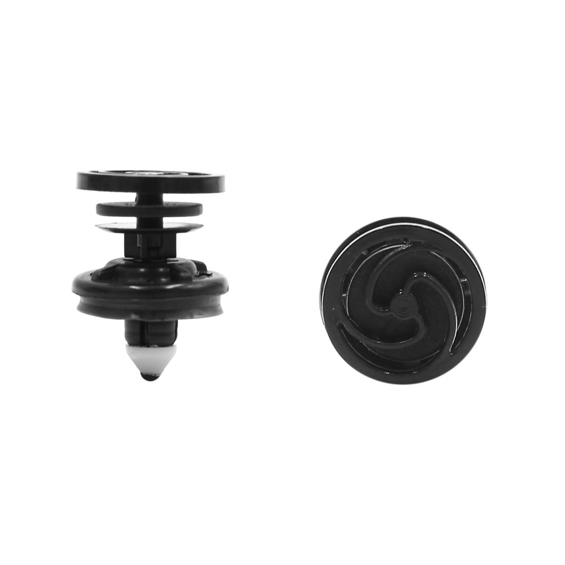 sourcing map 20 Stücke 7L6868243 8mm Schwarz Kunststoff Nieten Clips Stoßfänger Verschluss Für Audi von uxcell