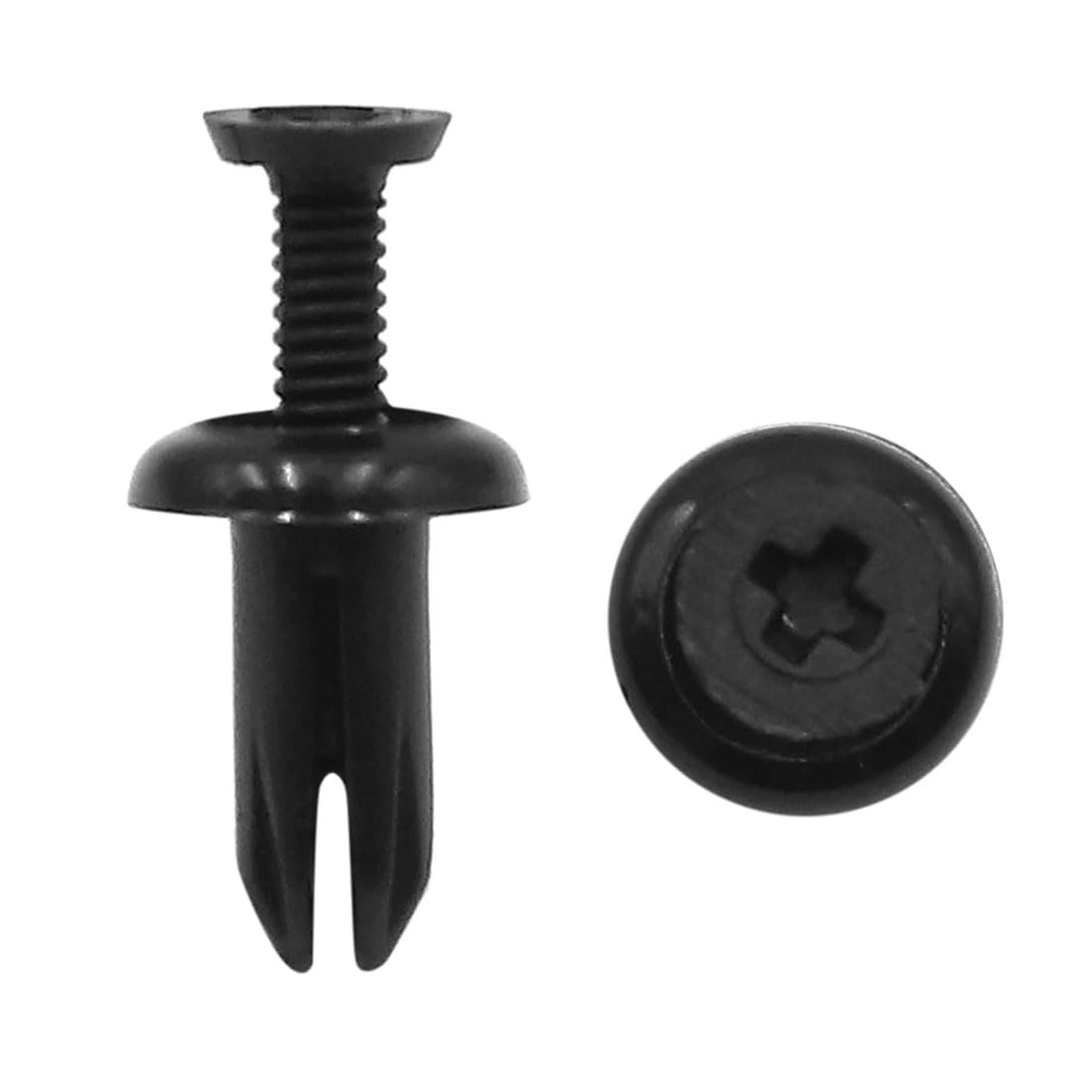 sourcing map 20Stk. 5mmx 9mm x 11mm schwarz Auto Plastik Push in Niet Befestigungsträger Klipp DE de von uxcell