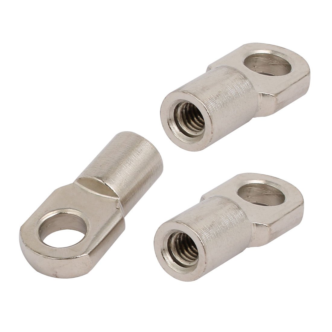 sourcing map 3 Stück Silber M6 Innengewinde 45# Stahl Klappenbeschlag Endstück Stecker DE de von sourcing map