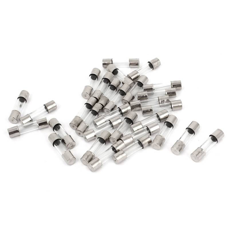 sourcing map 30 Stück 5mmx20mm 250V 3,5A Schnelle Schnelle Aktion Patrone Glas Sicherung F3,5AL von sourcing map