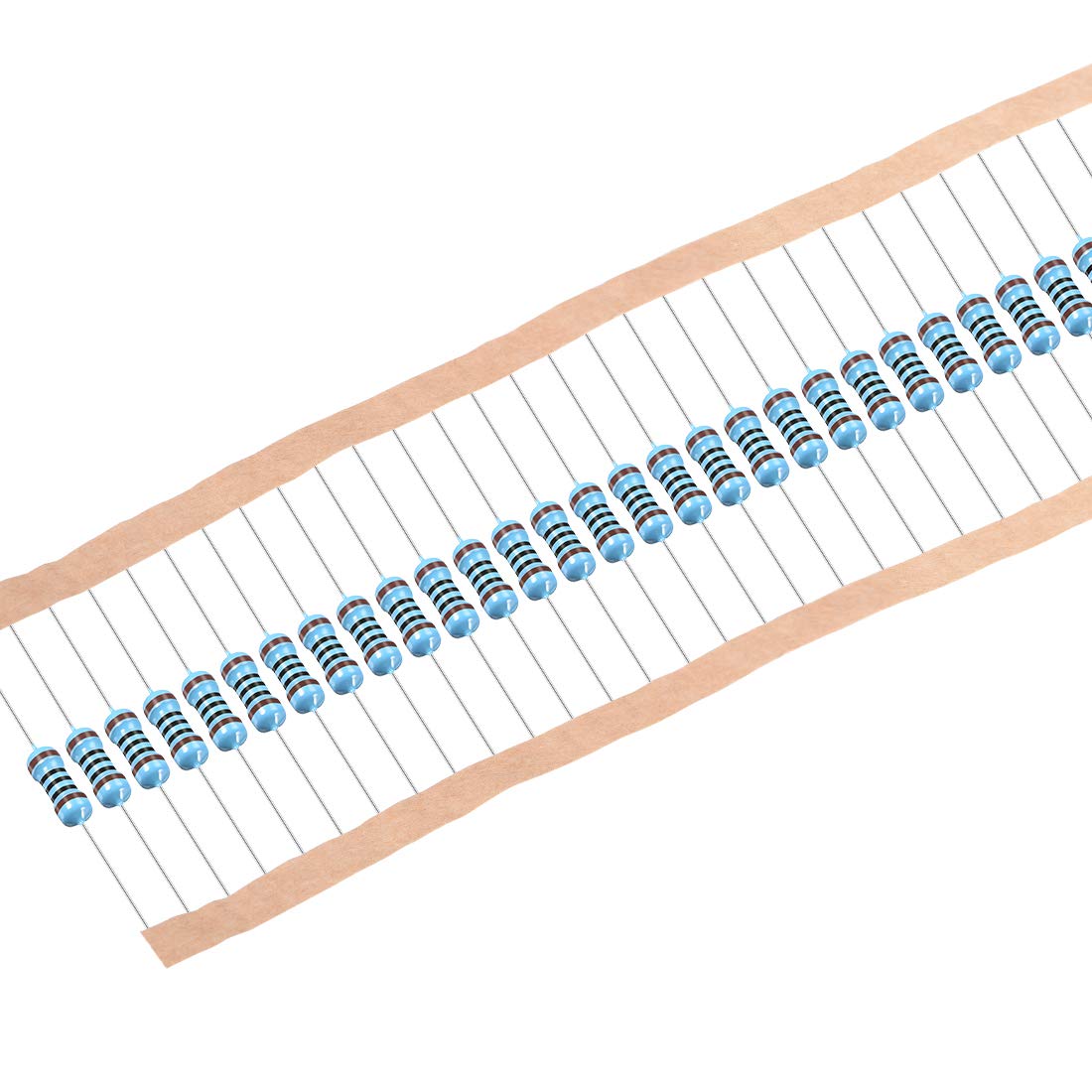 sourcing map 300 Stück 100 Ohm Widerstand, 1 / 4W Metallfilmwiderstände mit 1% Toleranz, 5 Bänder für elektronische DIY-Projekte und Experimente von sourcing map