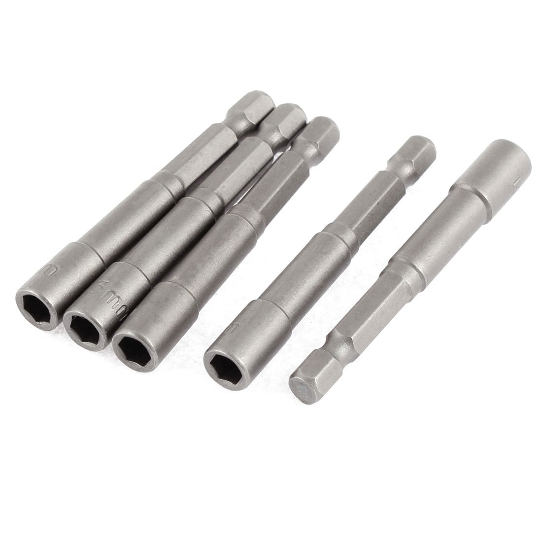 sourcing map 5pcs 1/4 Zoll Sechskantschaft 5,5mm Sechskantmutter Steckschlüssel Bohrer Adapter von uxcell