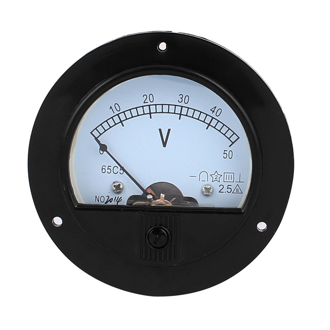 sourcing map DC 50V Analog Platte Messlehre Klasse 2,5 Spannung Meter Voltmeter de von sourcing map