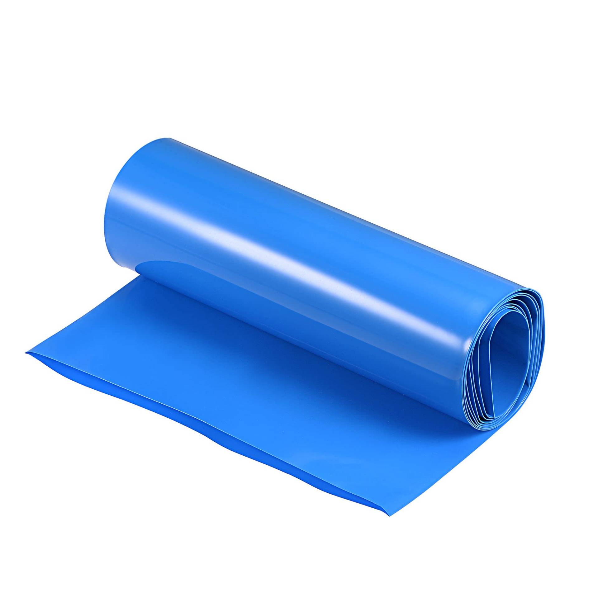 sourcing map PVC Schrumpfschlauch Rohr Ersatz 1.5m 200 mm Flache Akkupack Blau von sourcing map