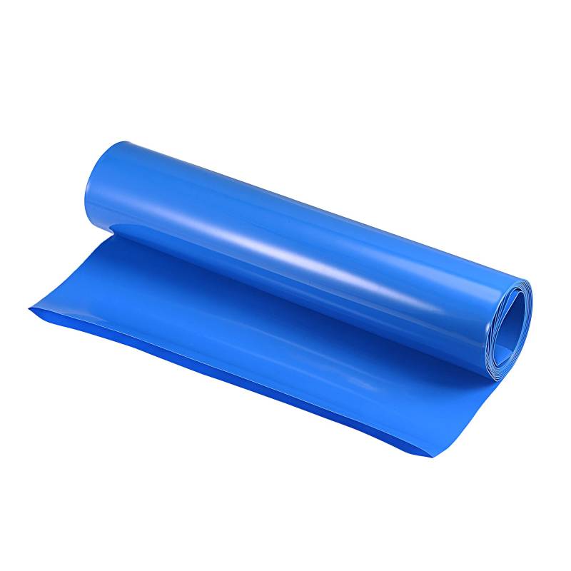 sourcing map PVC Schrumpfschlauch Rohr Ersatz 2m 280 mm Flache Akkupack Blau von sourcing map