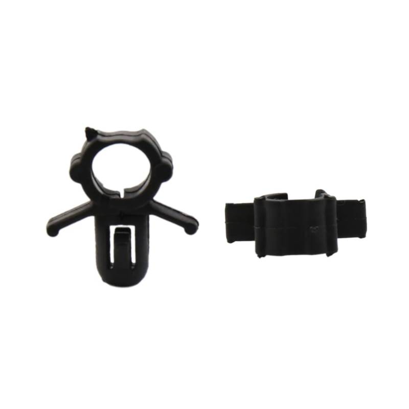 sourcing map 20Stk 6,5mm Loch schwarz Rohr Clips Kabelbaum Klemme Befestigung Nieten DE de von uxcell