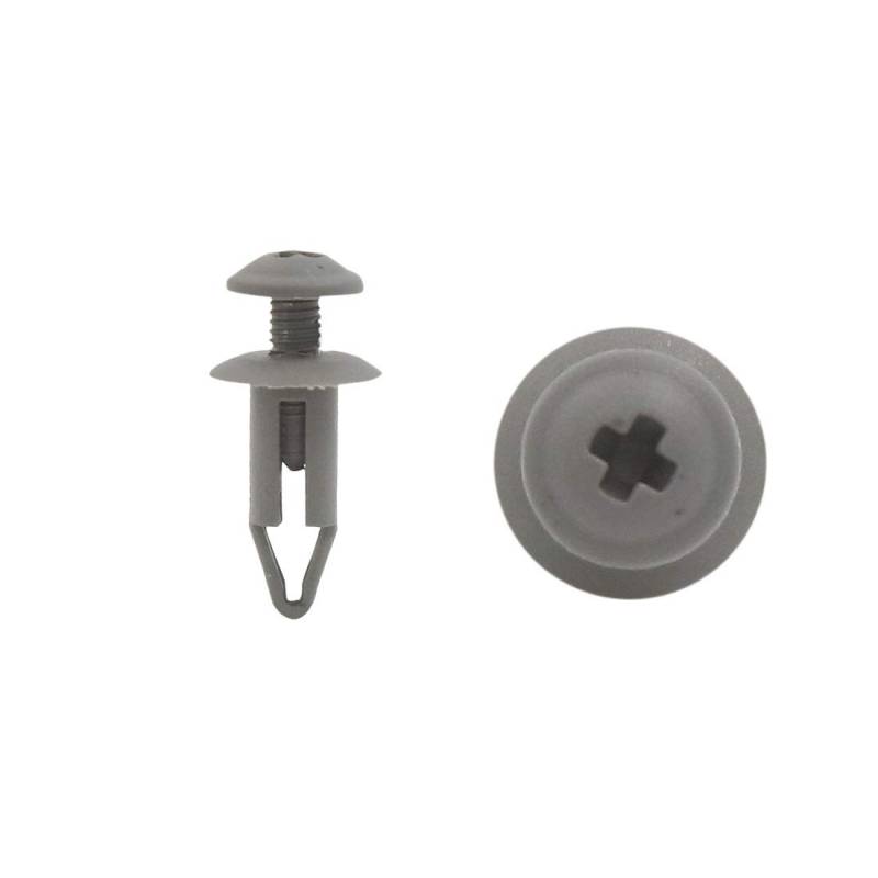 sourcing map 30Stk. 6x13mm Kopf Auto Kunststoff Dekoration Tür Panel Halterung Clips Niet Grau von uxcell