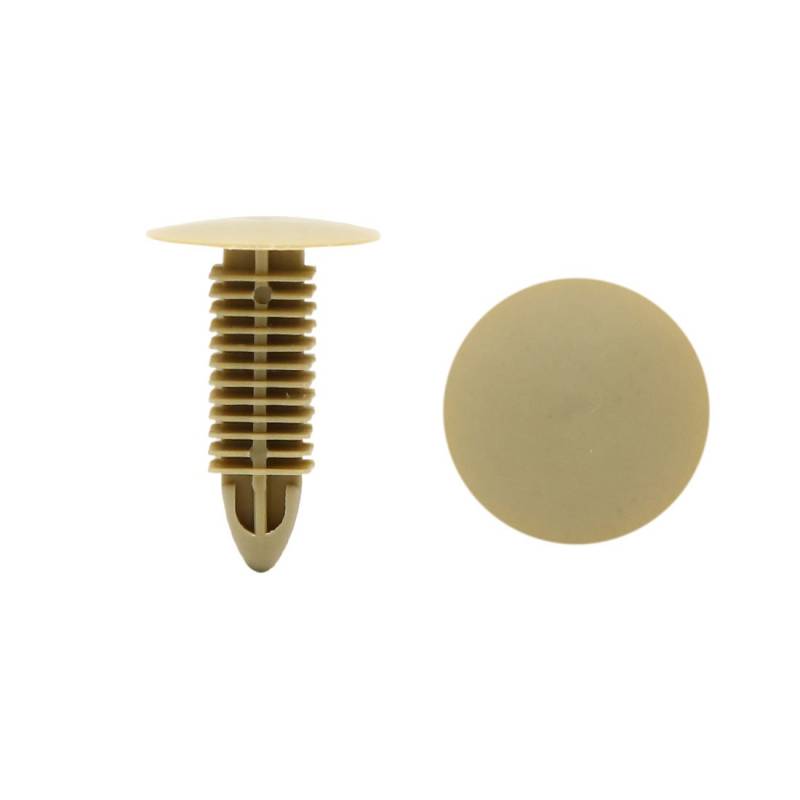 sourcing map 30pcs Befestigung Clips Auto 8mm x 8mm Loch Kartenschnalle Lochleiste Boot Nieten Push Clip Beige von uxcell