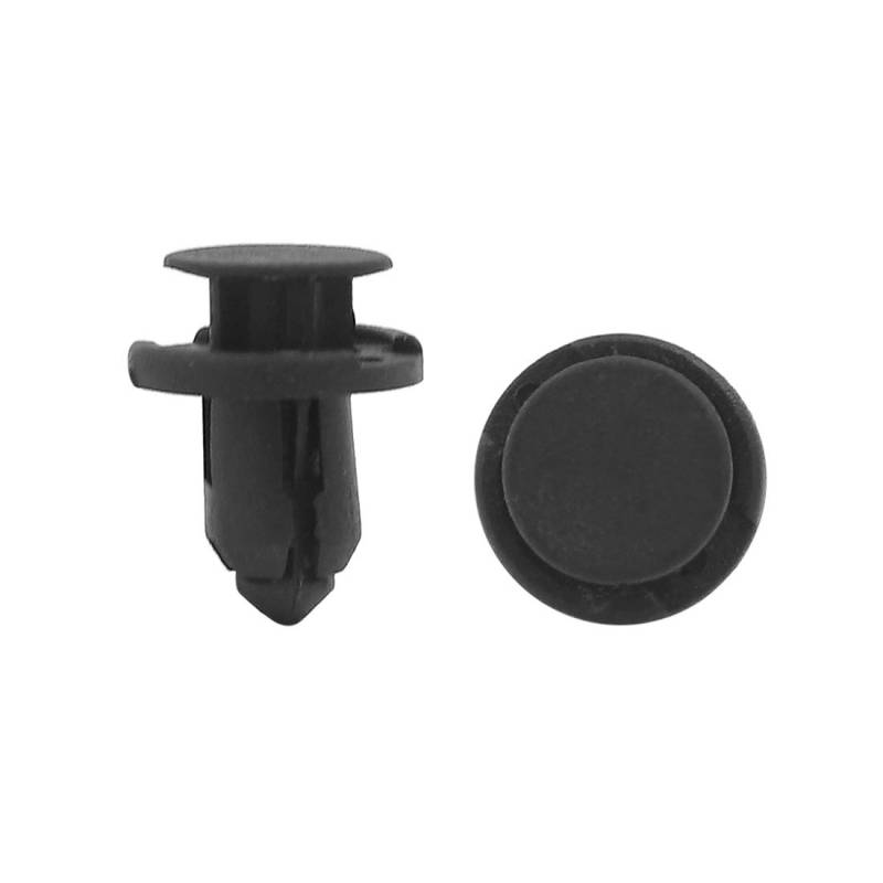 sourcing map 50 Stück Auto Plastik Niet Stoßfänger Befestigung Halter Clip Schwarz 8mm Loch de von uxcell