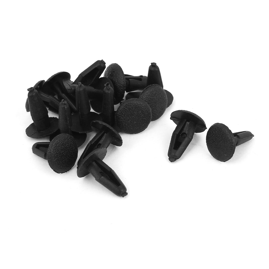 sourcing map 16 Stücke 4mm x 6mm x 13mm Niet Befestigung Clip Stoßstange Kotflügel Schwarz von uxcell