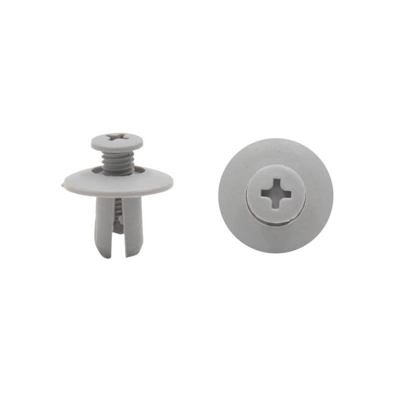 sourcing map 20Stk. Grau Auto Kunststoff Nieten Dichtungsleiste Dichtungsstreifen Befestigungsclip Fastener Clip 8mm von uxcell