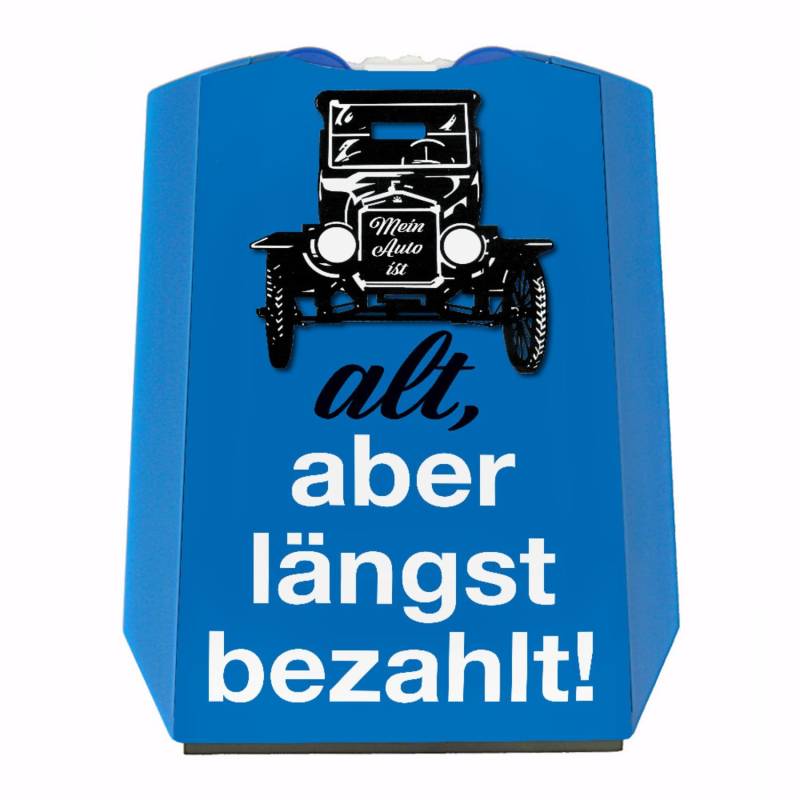 Alt, Aber längst bezahlt Parkscheibe mit Oldtimer und 2 Einkaufswagenchips EIN tolles Geschenk für Besitzer eines Wagens aus den Anfängen des 20 Jahrhunderts von speecheese