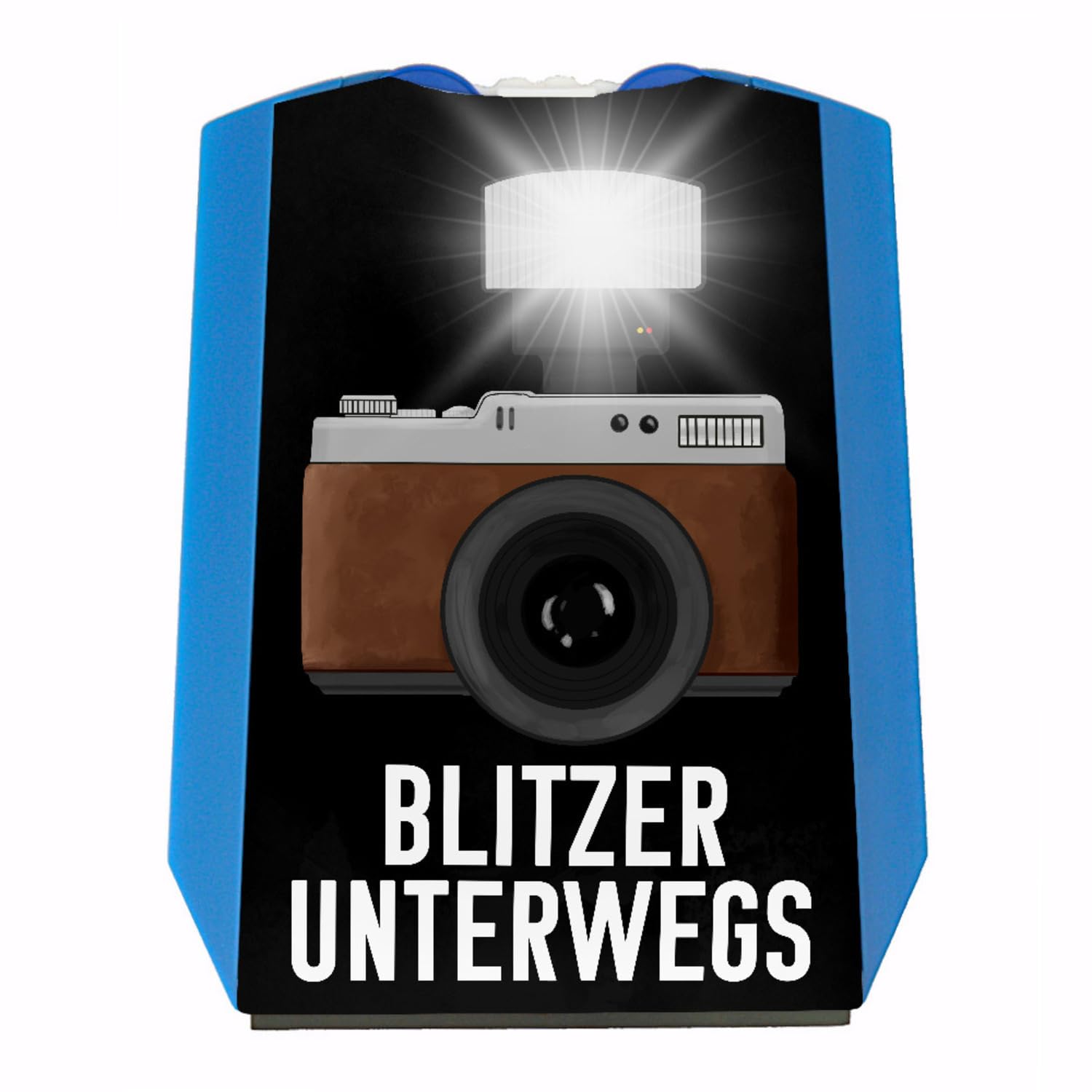 Blitzer unterwegs Retro Fotoapparat Parkscheibe mit 2 Einkaufswagenchips lustige Parkscheibe für Fotografen die häufig unterwegs sind als Geschenkidee für Liebhaber der Fotografie von speecheese