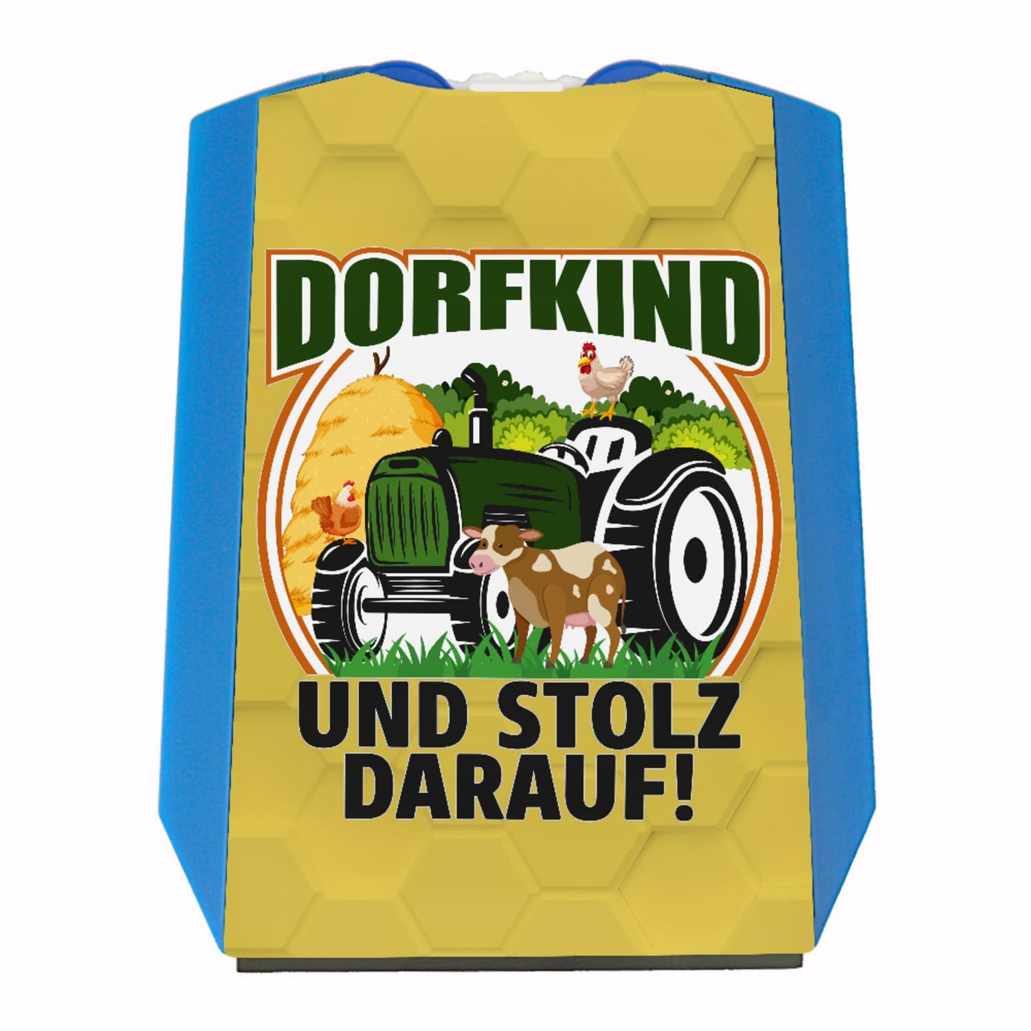 Dorf Parkscheibe mit Spruch Dorfkind und stolz darauf für Treckerfahrer zum Führerschein Traktor Eiskratzer Huhn cool von speecheese