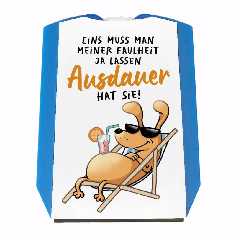 Fauler Hund Parkscheibe mit Spruch Meine Faulheit hat Ausdauer eine lustige Parkscheibe für Hundebesitzer Motiv Cocktail Liegestuhl Comic Eiskratzer Männer Geburtstag Bedruckte von speecheese