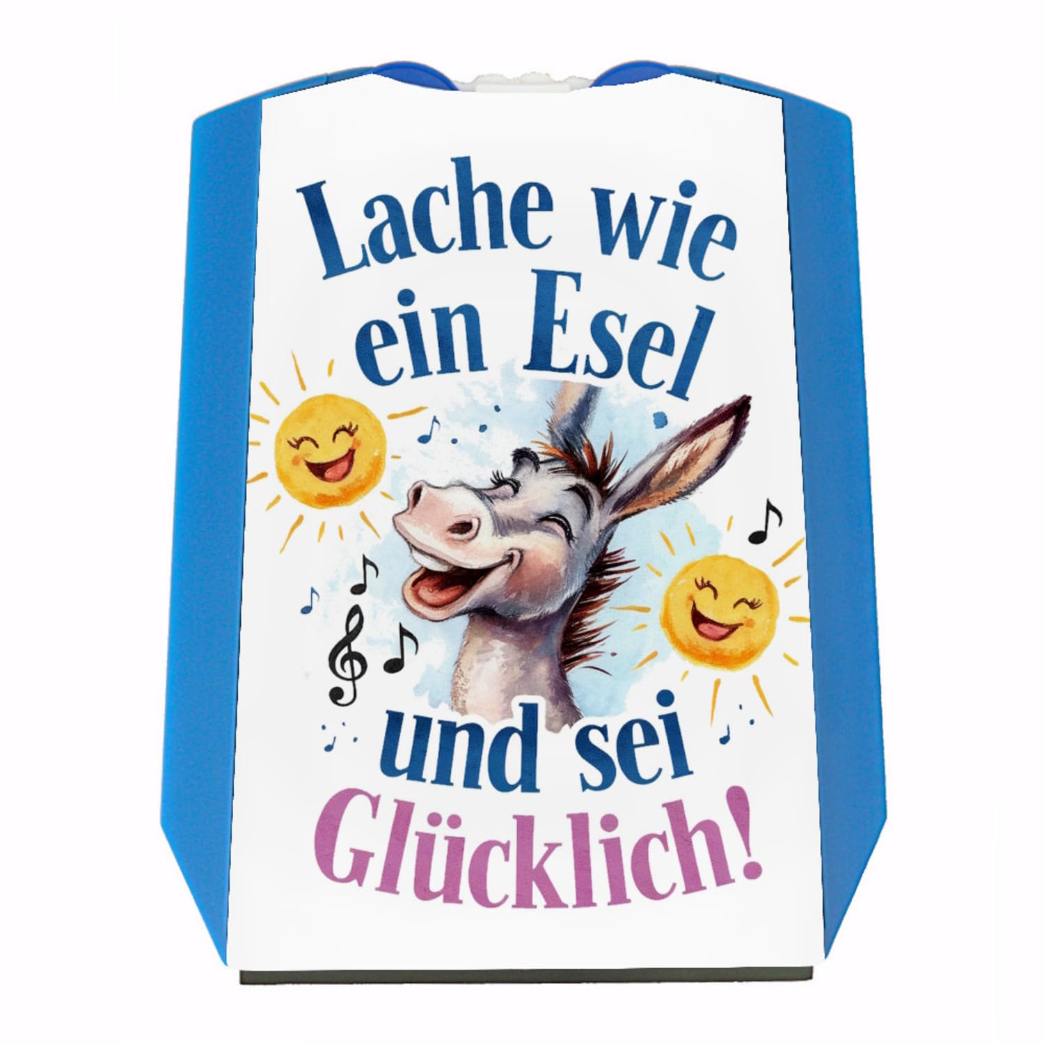 Fröhlicher Esel Lache und sei glücklich Parkscheibe Lustiger Parkplatzbegleiter für Autofahrer von speecheese