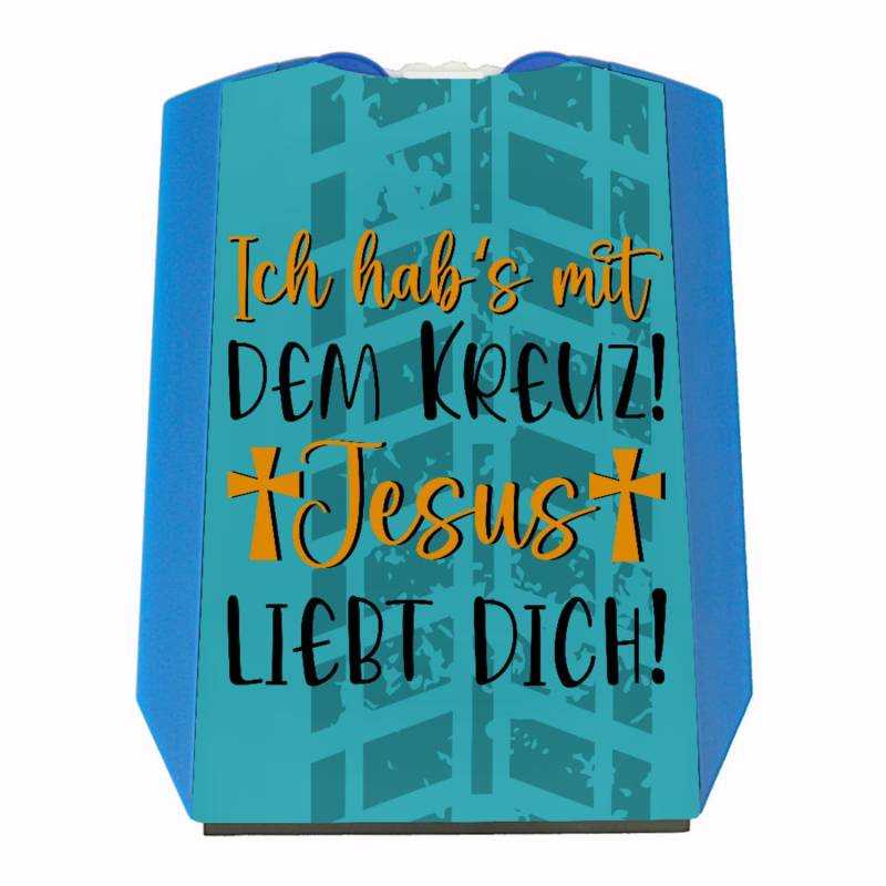 Jesus liebt Dich Parkscheibe mit Spruch Ich habs mit dem Kreuz eine Bunte Dekoration für Dein Auto Jesus Gott Eiskratzer Religion dekorativ von speecheese