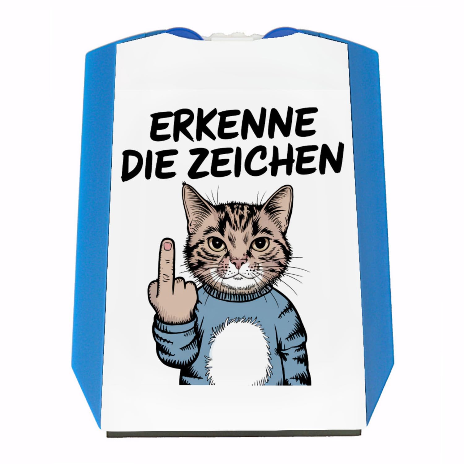 Katze mit Mittelfinger Zeichen Parkscheibe Lustige Eiskratzer-Kombination für Katzenliebhaber und Spaßvögel von speecheese