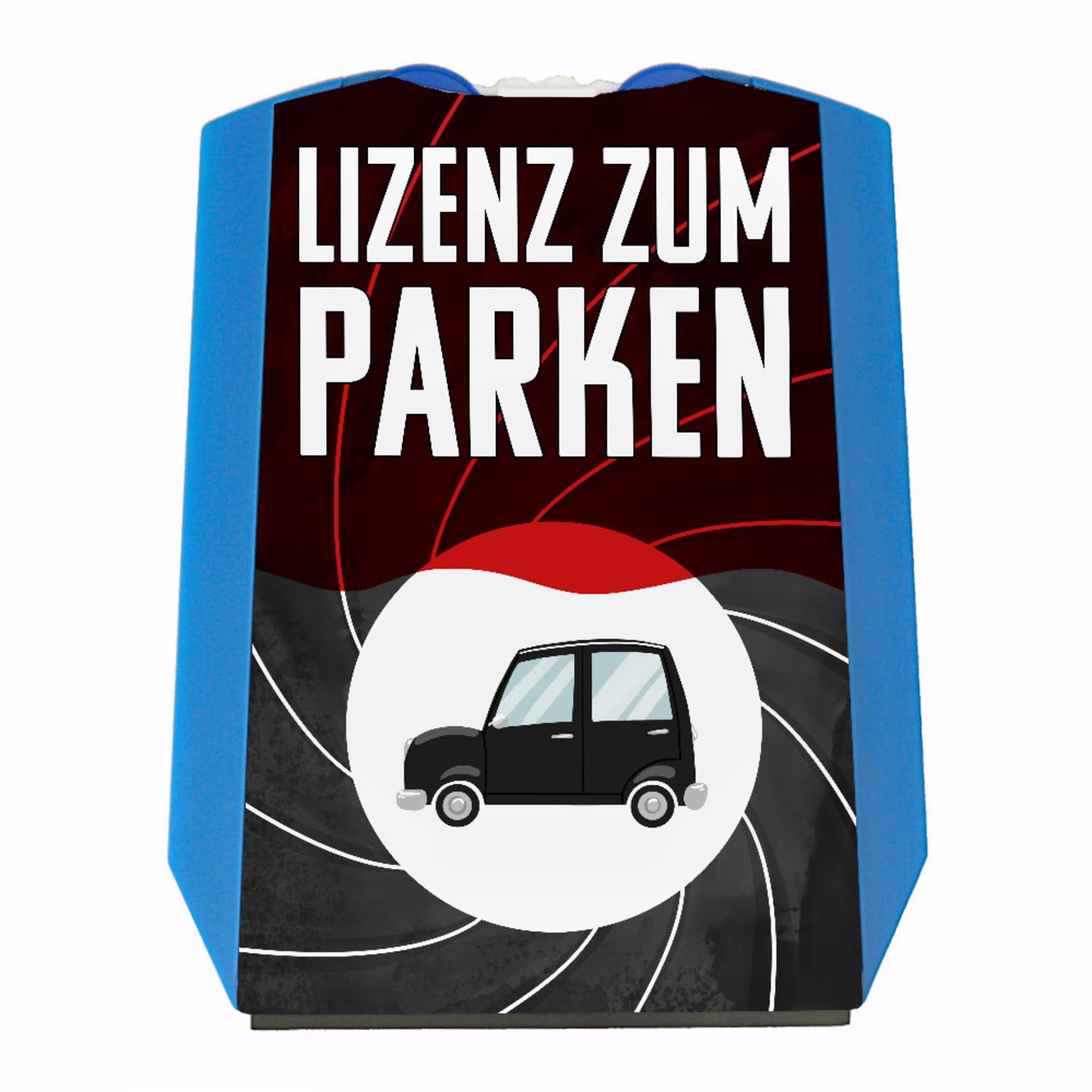 Lizenz zum Parken Geheimagent Parkscheibe mit 2 Einkaufswagenchips witzige StVO-Konforme Parkuhr als lustiges Geschenk für Fahranfänger und Autofahrer die einfach überall parken von speecheese