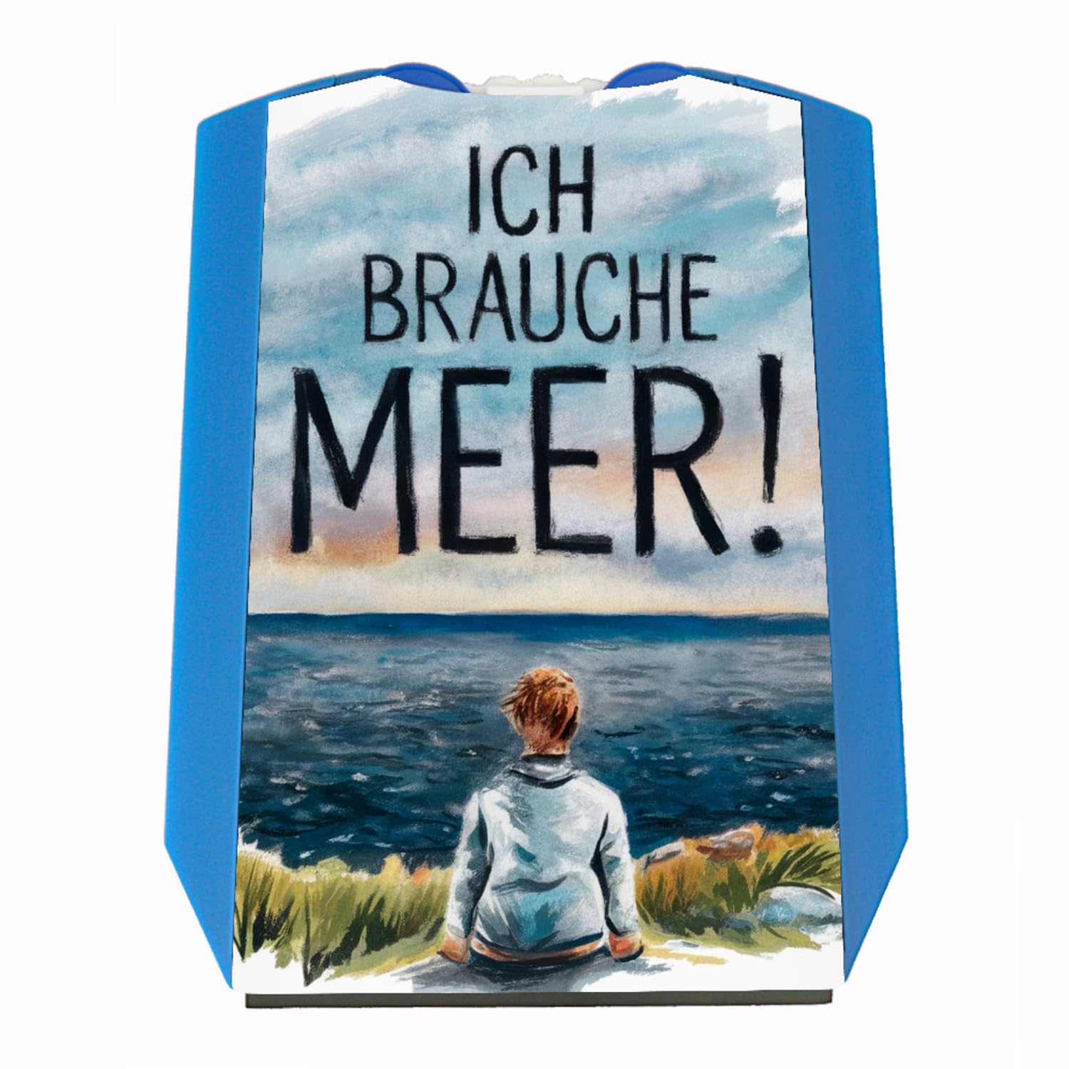 Person blickt aufs Meer Parkscheibe Ich Brauche Meer als lustiges Autozubehör für Meer-Liebhaber von speecheese