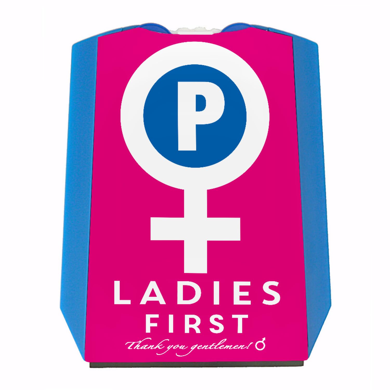 Venussymbol Ladies First Parkscheibe in Rosa-Weiß mit 2 Einkaufswagenchips Eiskratzer Wasserabstreifer und Einkaufswagen-Chips Ladies parken Auto Parkplatz Parkhaus von speecheese