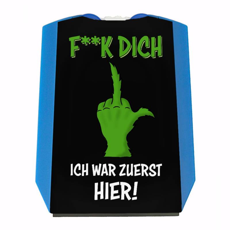 Weihnachtsmuffel Parkscheibe mit Spruch F**k Dich Ich war zuerst Hier eine Bunte Parkscheibe zu Weihnachten für Dein Auto Motiv Männer freche Eiskratzer Mittelfinger Autozubehör von speecheese