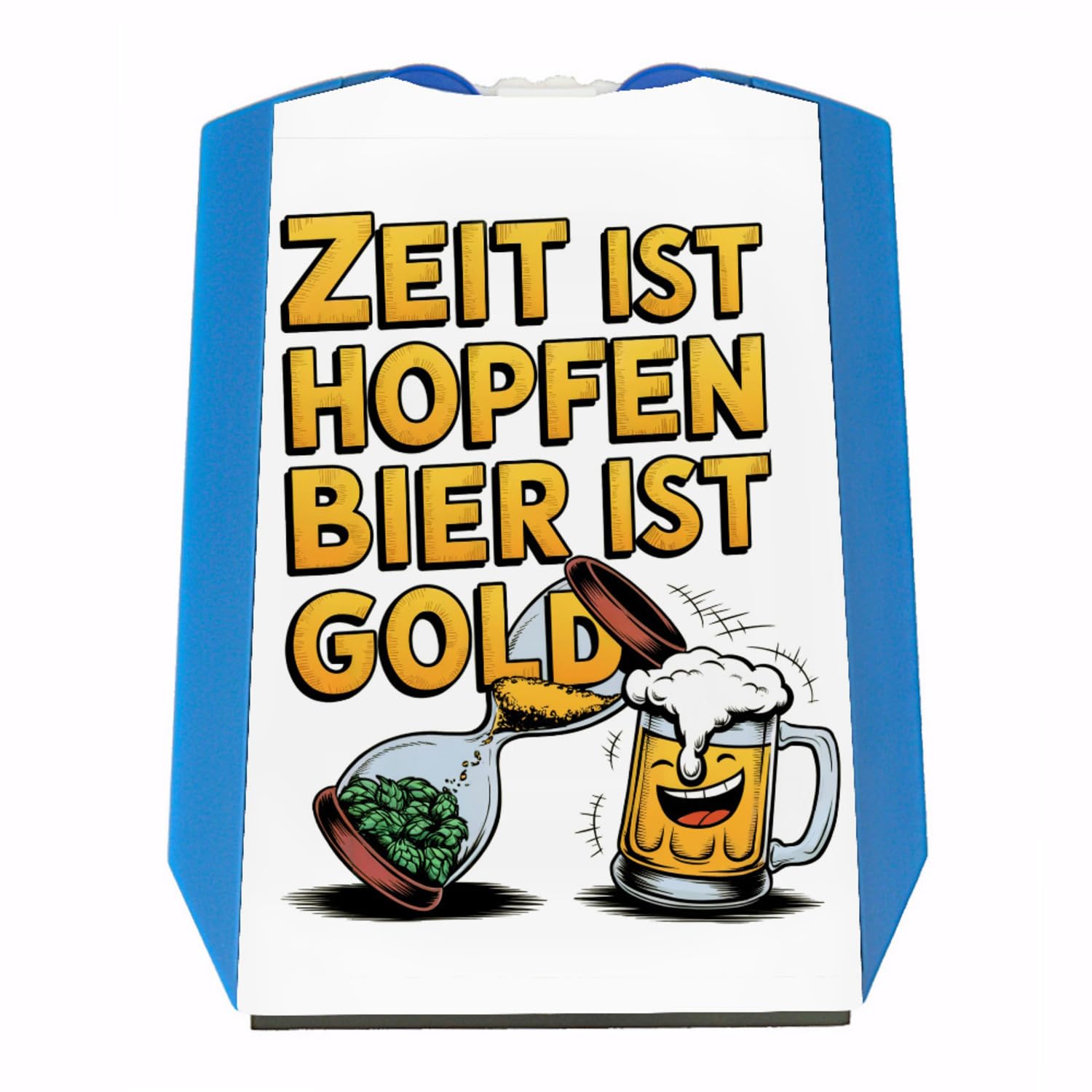 Zeit ist Hopfen, Bier ist Gold Parkscheibe Bierkrug & Sanduhr Lustige Parkscheibe für Bierfreunde von speecheese