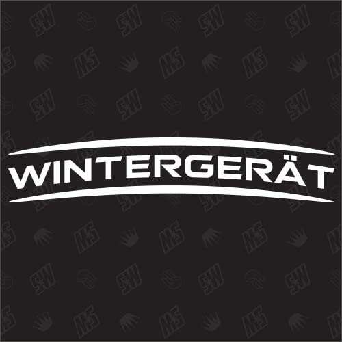 Wintergerät - Sticker, Aufkleber - speedwerk-motorwear - Metall, Wände - Kunststoff - Winter - Winter Equipment - Aufkleber von speedwerk-motorwear