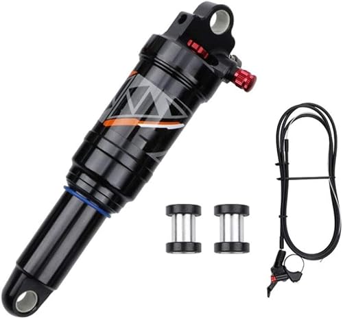 splumzer Mountainbike Stoßdämpfer Absorber Air Rear Shock - Rebound/Lock Out/Luftdruck einstellbar (Fernsperrung, 190MM) von splumzer