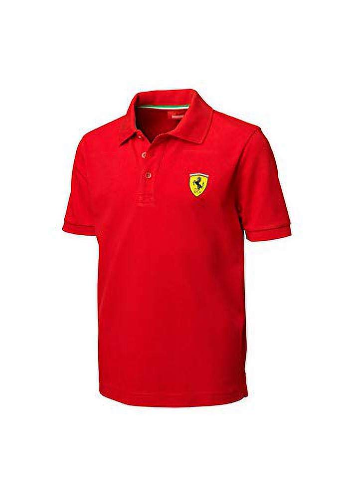 sportwear Polo Scuderia Ferrari Kleine Rote Shield Grösse 14 Jahre von sportwear